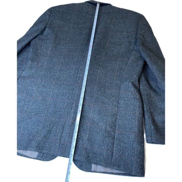 Lanvin Tweed Blazer Men’s Wool Gray 44R Made In USA - Picture 12 of 12